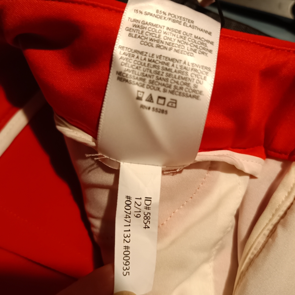 🍋Express NWT 0R red skinny mid-rise stretch - Picture 6 of 11
